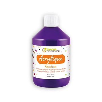 Image de Peinture acrylique mate Rainbow 500 ml violet